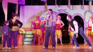 Jim Gross (center) as Horton in Seussical the Musical