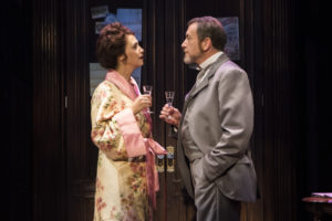 Holly Twyford (Desiree Armfeldt) and Bobby Smith (Fredrik Egerman) in A Little Night Music at Signature Theatre.