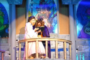 Ilyssa Rubin (left) as Belle and Tom Zepp (right) as Beast