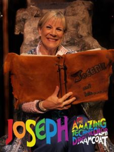 Cathy Mundy as The Narrator in Joseph and The Amazing Technicolor Dreamcoat