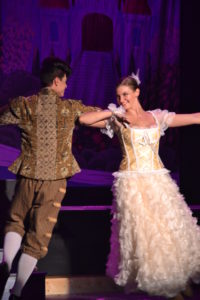 Jack Merson (left) as Lumiere and Amanda Polanowski (right) as Babette