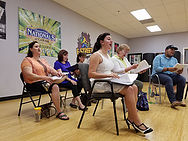 A rehearsal photograph for the cast of Tuck Everlasting with Scottfield Theatre Company