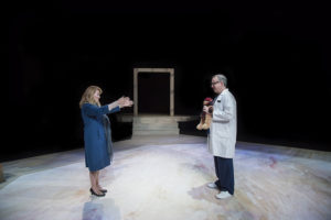 Beth Hylton (left) as Heidi Holland and Joseph W. Ritsch (right) as Peter Patrone