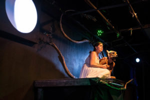 Ann Fraistat (left) as Aglaonike and Matthew Marcus (right) as Tiger