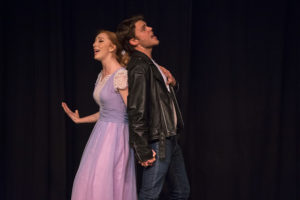 Lindsey Litka (left) as Allison and Michael Nugent (right) as Wade "Cry Baby" Walker