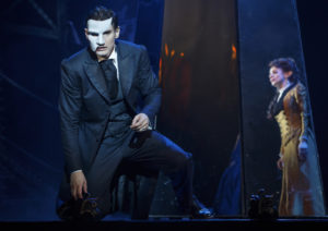 Gardar Thor Cortes (“The Phantom”) and Meghan Picerno (“Christine Daaé”) star in Love Never Dies. 