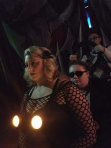 Schmutzie B (front) as Phantom, Ruby Darling (center) as Phantom, and Alex Bengal (back) as Brad Majors