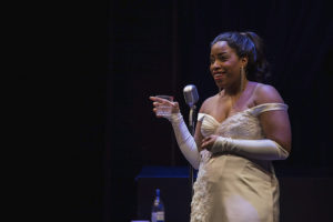 Celeste Jones as Billie Holiday in Lady Day at Emerson's Bar & Grill