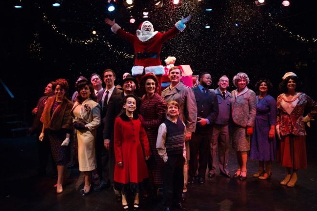 The cast of Miracle on 34th Street at Toby's Dinner Theatre