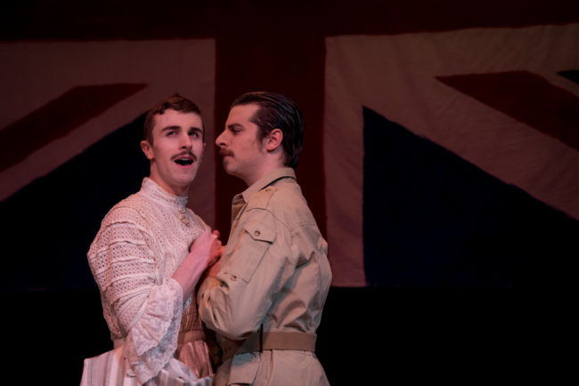Tavish Forsyth (left) as Betty and Matthew Lindsay Payne (right) as Clive