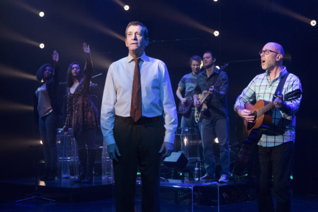 Kara-Tameika Watkins, Natascia Diaz, Bobby Smith, John Sygar, Luke Smith and Robbie Schaefer in LIGHT YEARS at Signature Theatre