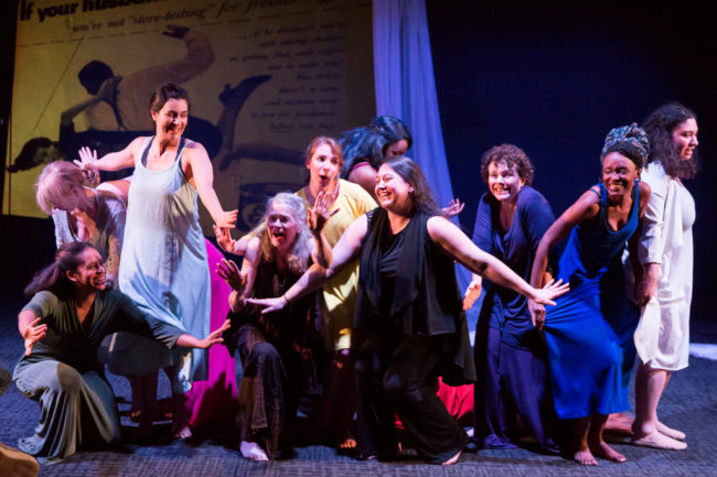 The ensemble of The Trojan Women Project.