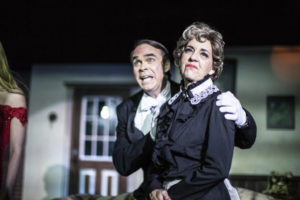 Greg Guyton (left) as Ash and Justine Quirk (right) as Mrs. White