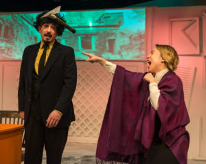 Michael Reilly (left) as Trotsky and Brianna Goode (right) as Mrs. Trotsky