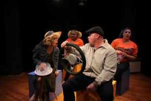 (R to L) Linae' Bullock, Shaneia Stewart, Rob Wall, and Carly M. Henderson in I Love You, You're Perfect, Now Change!