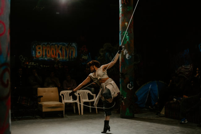 Amanda Leigh Corbett as Faith in Brooklyn at Monumental Theatre Company