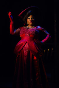 Kadejah Oné as Medda Larkin in Newsies at Toby's Dinner Theatre