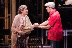 Saundra Santiago (left) as Abuela Claudia and Anthony Ramos (right) as Usnavi