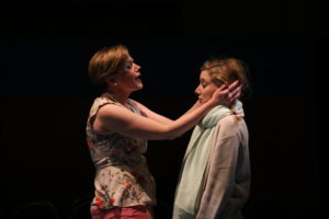 Laura Malkus (left) as Mom and Emily Sucher (right) as Rachel