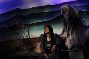 Mia Ybarra (left) as Molly and Mani Yangilmau (right) as La Llorona