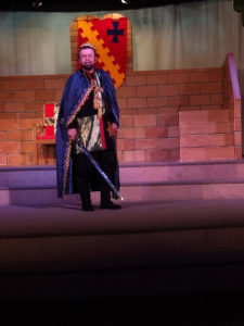 Chuck Dick as King Arthur of Camelot