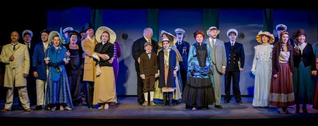 The cast of Titanic at Scottfield Theatre Company