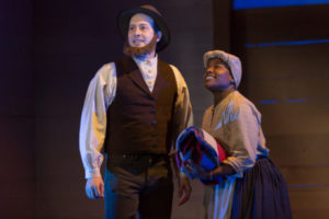 Scott R. Sheppard and Jennifer Kidwell in Underground Railroad Game at Woolly Mammoth Theatre Company