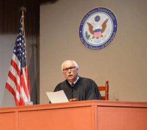 Tim Evans as The Judge in The Trial of the Catonsville Nine 