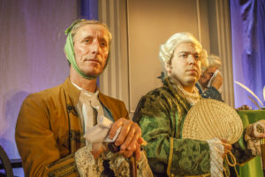 Tim Hartley (left) as Caesar Rodney and Stanton Zacker (right) as George Read