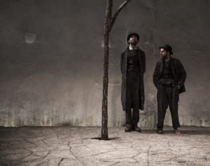 Marty Rea as Vladimir and Aaron Monaghan as Estragon in the Druid production of Waiting for Godot, directed by Garry Hynes.