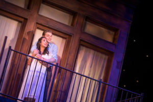 Amy Arevalo (left) as Maria and Steven Telsey (right) as Tony in West Side Story 