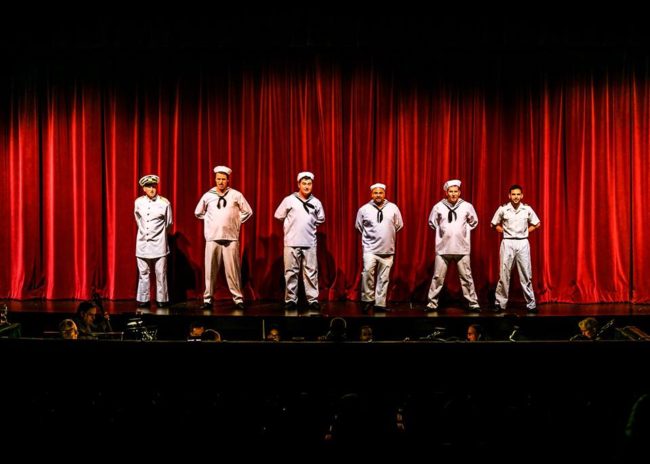 The ensemble of Anything Goes at Rockville Musical Theatre