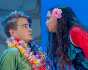 Nick Zuelsdorf (left) as Jack Singer and Claire Mitchell (right) as Mahi
