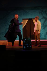 Stephen M. Deininger (left) as Ladahlord and Brandon Goldman (right) as James