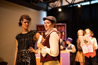 Audrey Kawecki (left) as Olivia and Alysa Fitch (right) as Viola in Twelfth Night