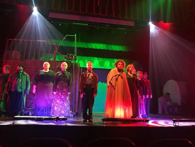 The company of Sweeney Todd at Beth Tfiloh Community Theatre