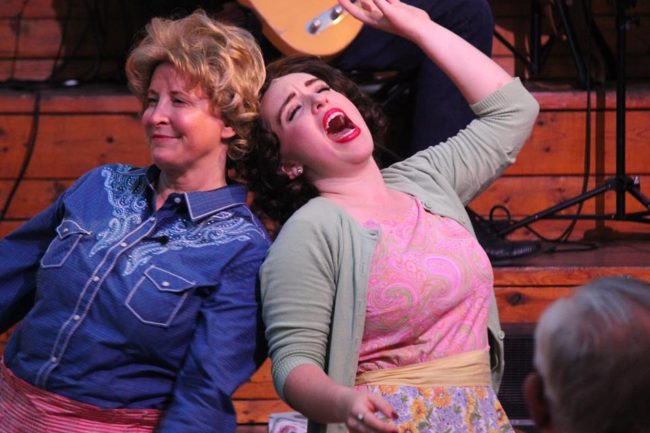 Christine E. Mosere (left) as  Louise Seger and Shelly Lynn Walsh (right) as Patsy Cline