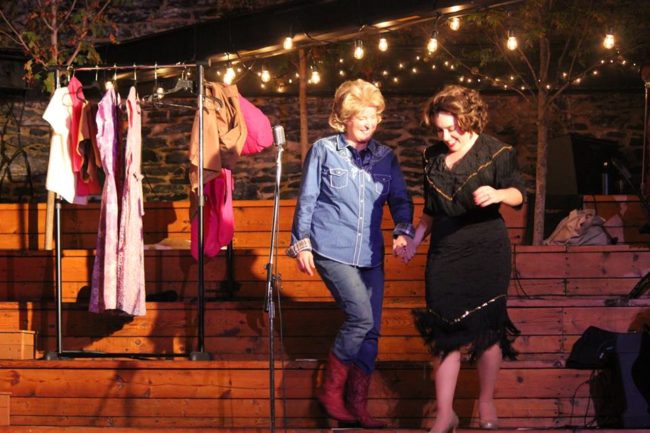 Christine E. Mosere (left) as  Louise Seger and Shelly Lynn Walsh (right) as Patsy Cline