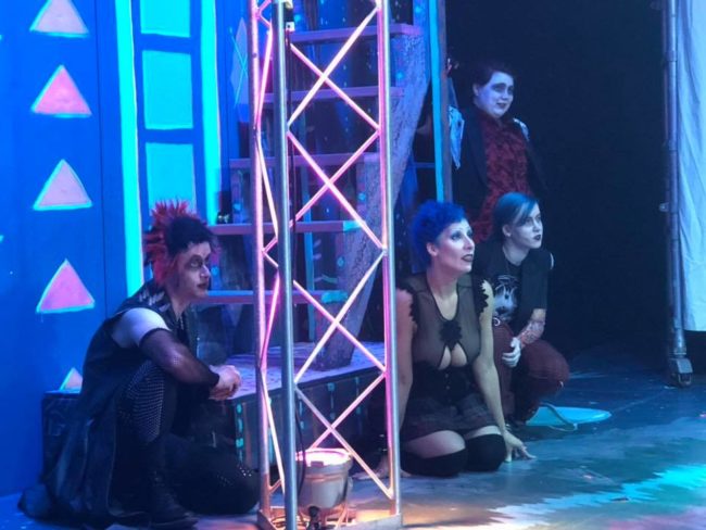 members of The Phantom Core in the Haute Patooties production of The Rocky Horror Show