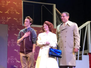 (L to R) Drew Sharpe as Lucas Beineke, Ashley Gerhardt as Alice Beineke, and Richard Greenslit as Mal Beineke