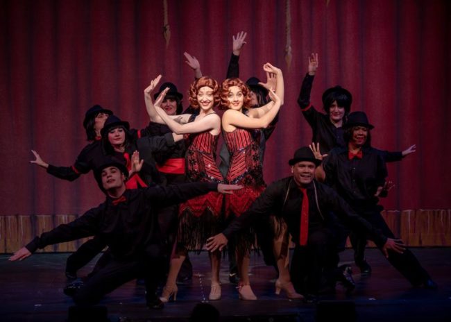 Lindsey Litka (center left) as Daisy Hilton and Ana Lane (center right) as Violet in Side Show