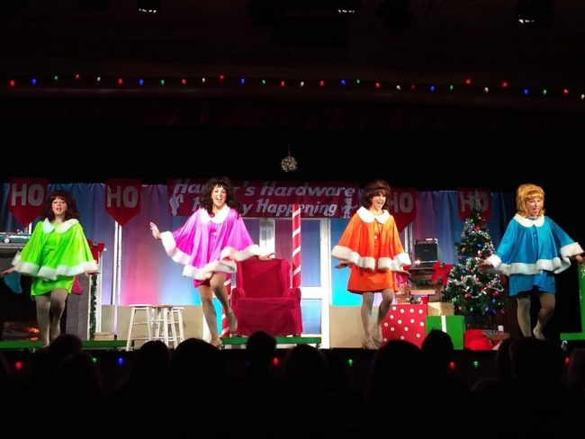 (L to R) Emily Machovec as Betty Jean, Natalie Knox as Cindy Lou, Stephanie Mahoney as Missy, and Carly J. Amato as Suzy in Winter Wonderettes