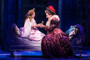 Victoria Bingham (left) as Little Anastasia and Joy Franz (right) as Dowager Empress in the National Tour of Anastasia