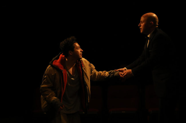 Luis Matty Montes (left) as Andrew Worthington (right) in Songs For A New World