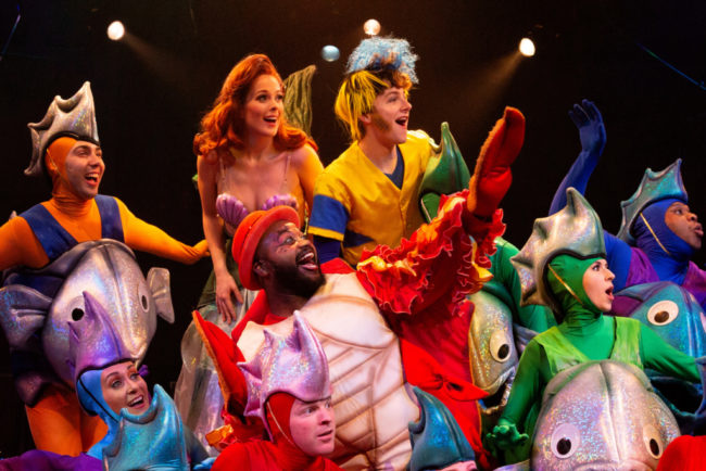 The cast of Disney's The Little Mermaid at Toby's Dinner Theatre