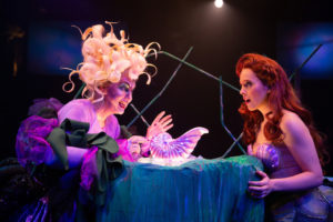 Lynn Sharp Spears (left) as Ursula and Abby Middleton (right) as Ariel