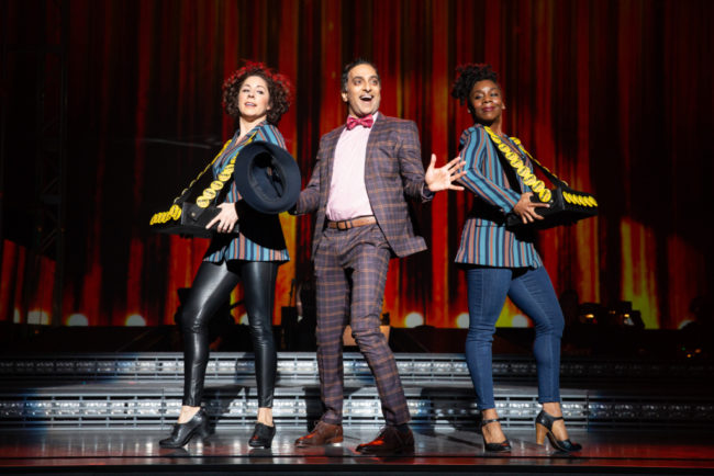 Trina Mills, Manu Narayan, and Khori Michelle Petinaud. Photo by Jeremy Daniel