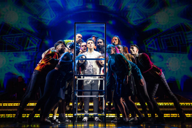 Casey Cott and the company of Tommy. Photo: Jeremy Daniel.