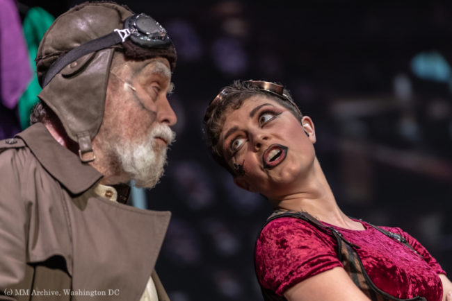 Brian Lyons-Burke (left) as Fagin and Justine Summers (right) as Nancy in Oliver! Photo: Mark McLaughlin Photography