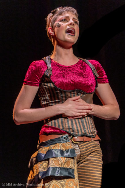 Justine Summers as Nancy in Oliver! Photo: Mark McLaughlin Photography